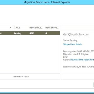 Exchange 2013 mailbox migration stuck syncing StalledDueToCI